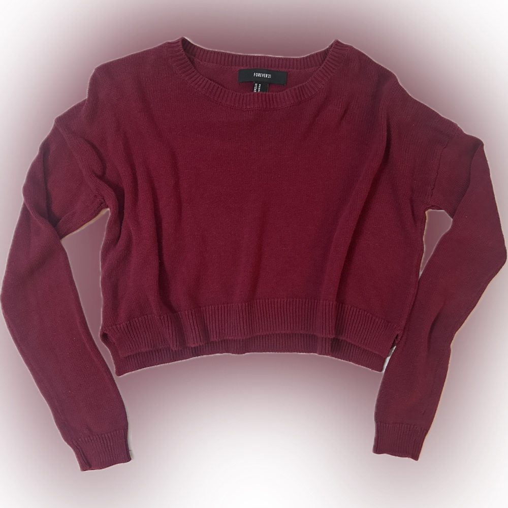 Cropped Knit Sweater